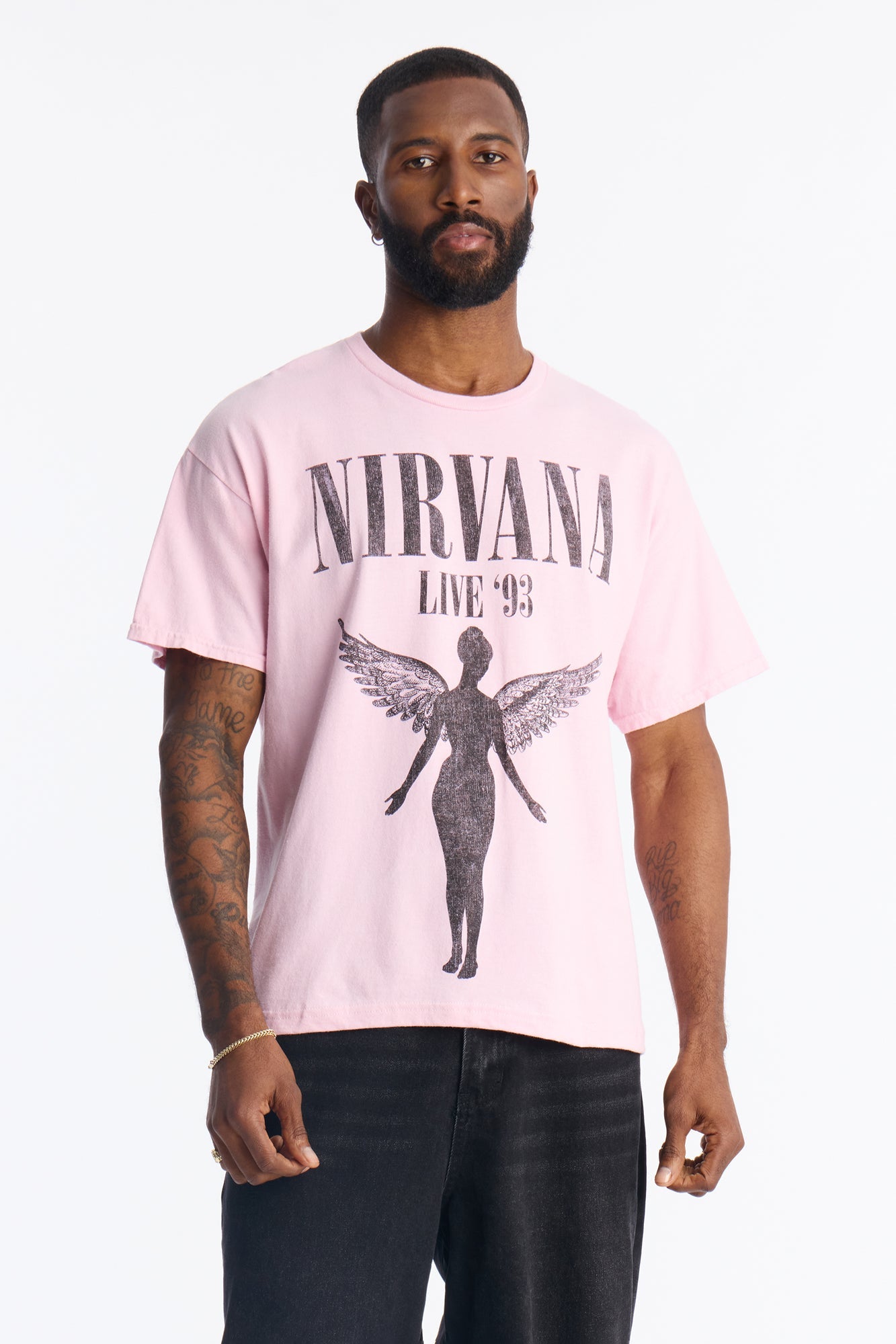 Nirvana In Utero Revival Short Sleeve Tee - Pink