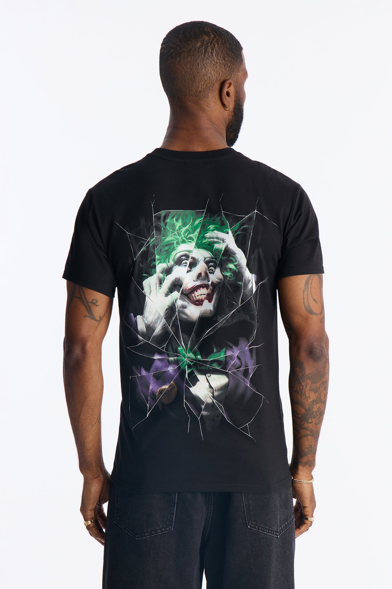 The Joker Embroidered Short Sleeve Tee - Black