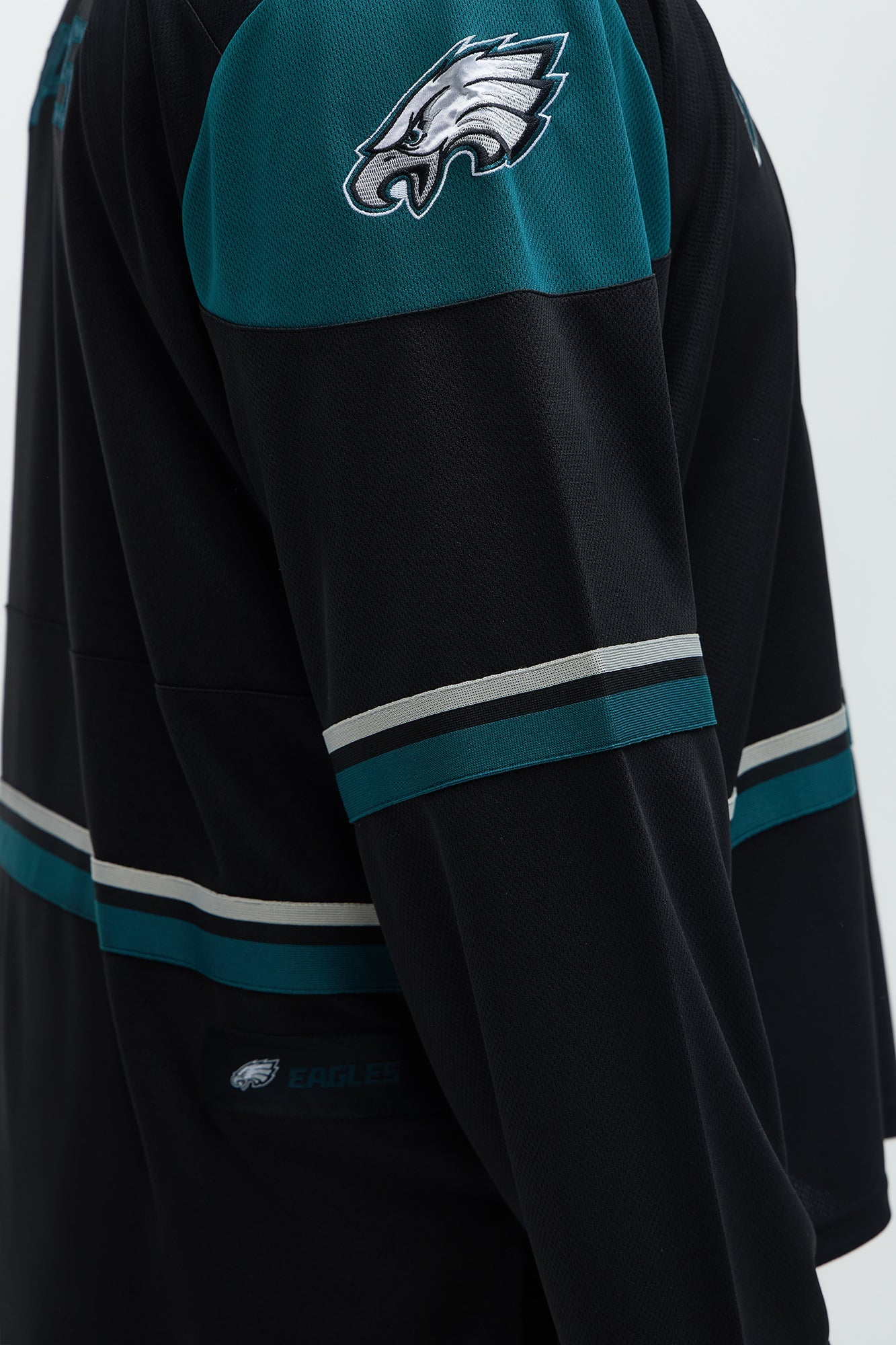 Eagles Hat Trick Hockey Top - Black/Green