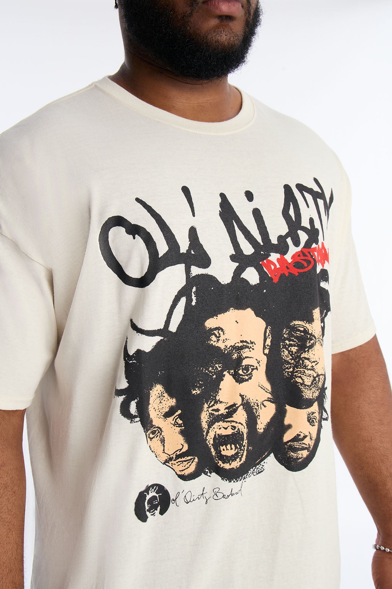 Old Dirty Bastard Phases Short Sleeve Tee - Cream