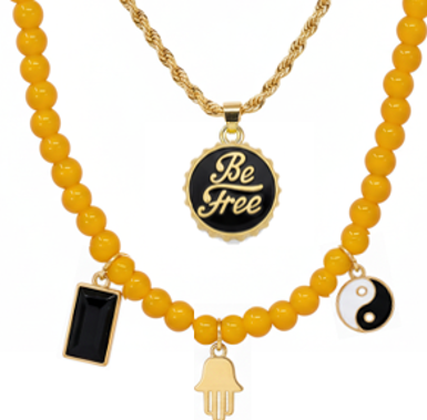 Zen Rebel Necklace Set - Gold