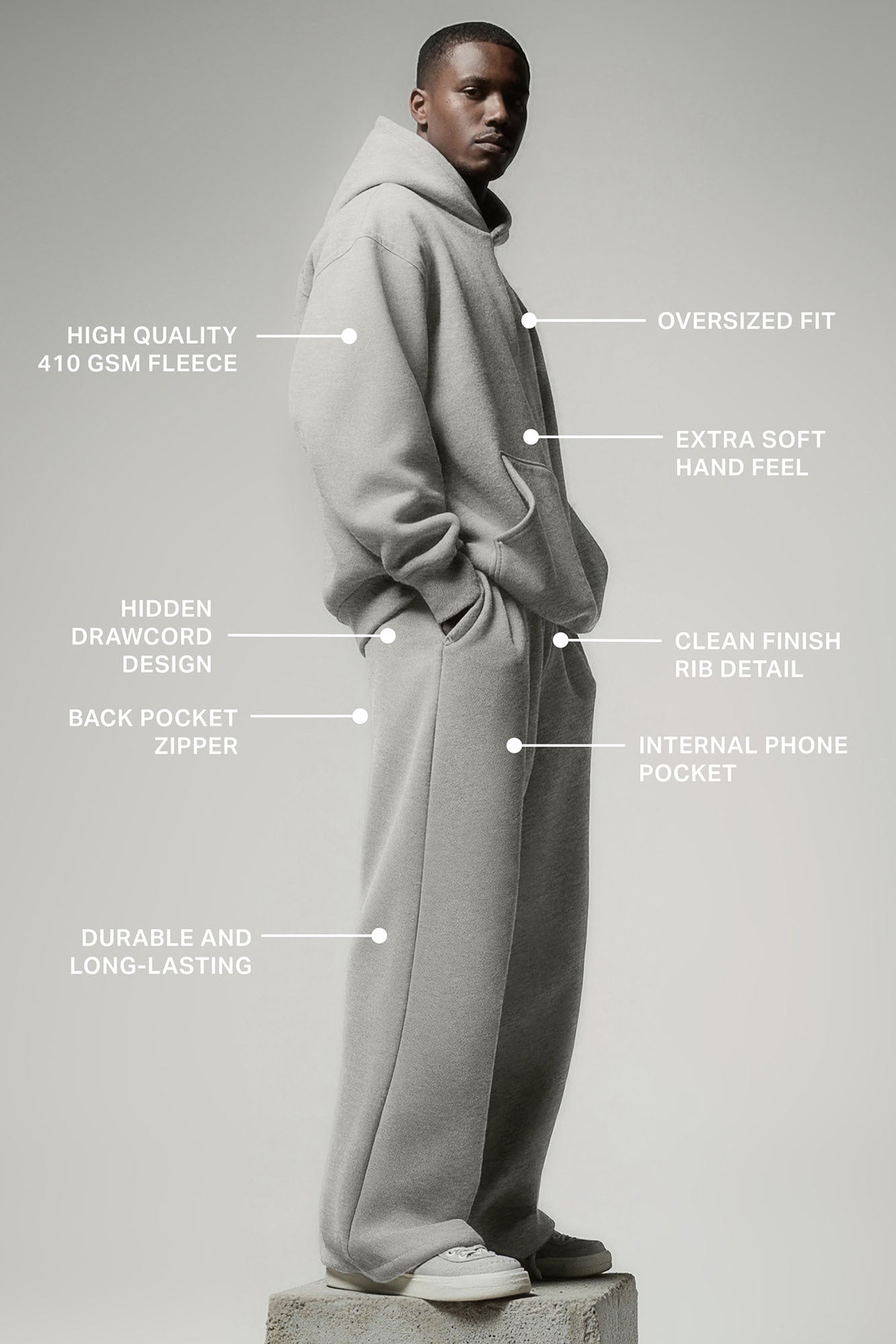 410 Baggy Sweatpants - Moss Grey