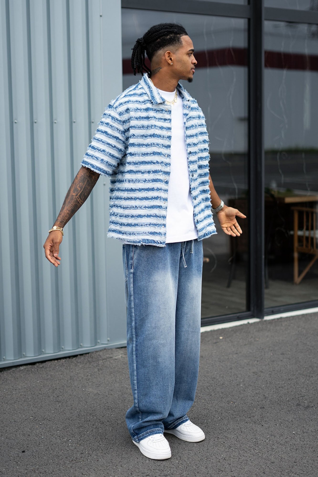 The All Day Flex Waist Baggy Jean - Indigo